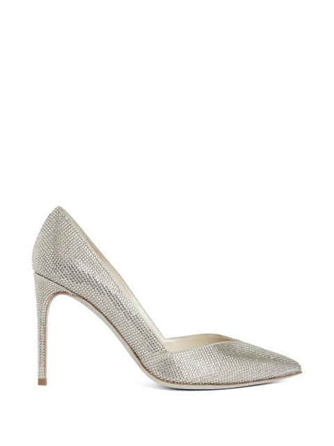 René Caovilla pointed-toe pumps - Silver - zdjęcie produktu nr 1