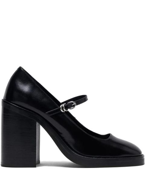 Maje 100mm leather pumps - Black - zdjęcie produktu nr 1