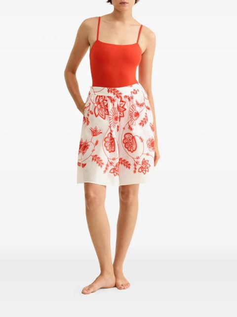 ERES floral-embroidered bermuda shorts - White - zdjęcie produktu nr 2