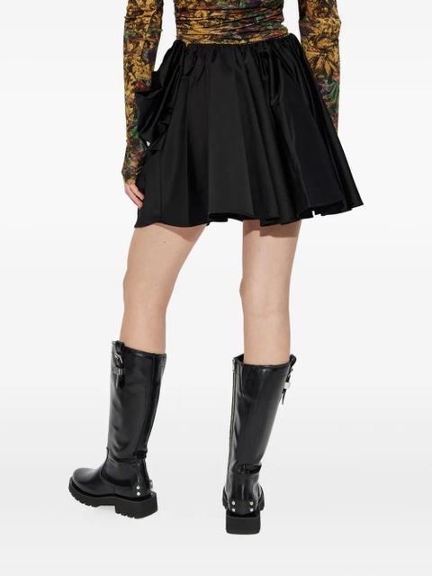 GANNI draped mini skirt - Black