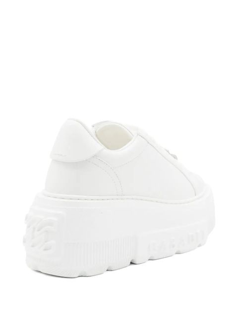 Casadei platform lace-up sneakers - White