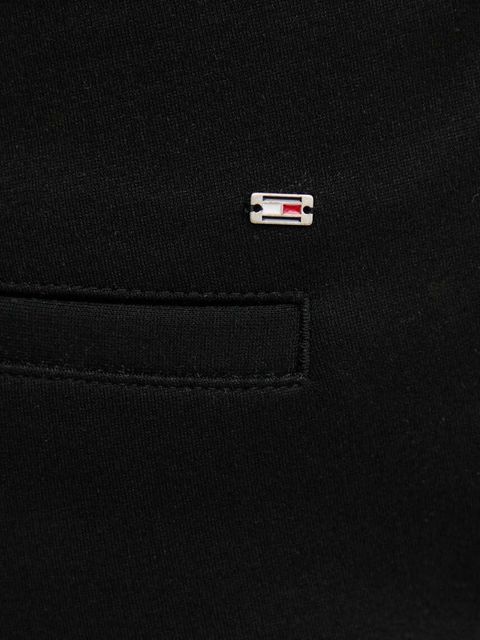 Tommy Hilfiger spodnie damskie kolor czarny fason cygaretki high waist WW0WW42564