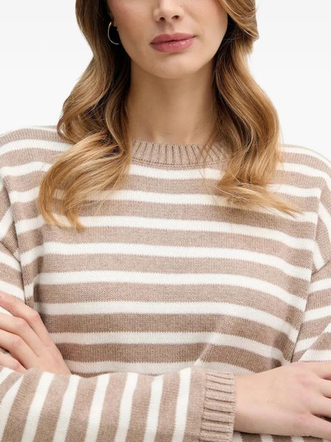 Barbour Rosie striped crew neck sweater - Brown