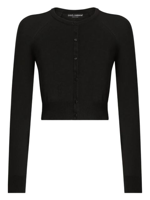 Dolce & Gabbana button-up cropped cardigan - Black - zdjęcie produktu nr 2
