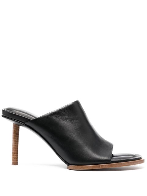 Jacquemus 90mm Les Mules Rond Carré sandals - Black - zdjęcie produktu nr 1