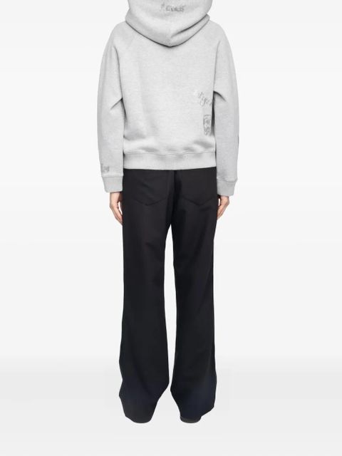 Zadig&Voltaire Georgy crystal-embellished hoodie - Grey