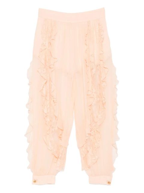ZIMMERMANN ruffled lace trousers - Neutrals - zdjęcie produktu nr 1