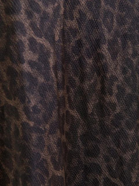 Essentiel Antwerp Idont leopard-print maxi dress - Black - zdjęcie produktu nr 2