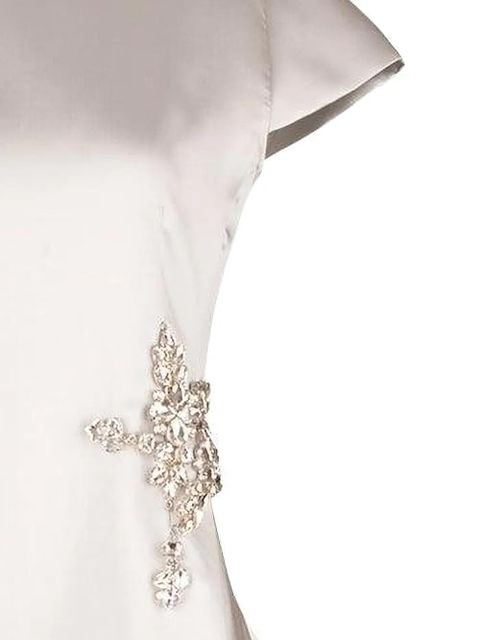 Marques'Almeida crystal-embellished midi dress - Silver - zdjęcie produktu nr 2