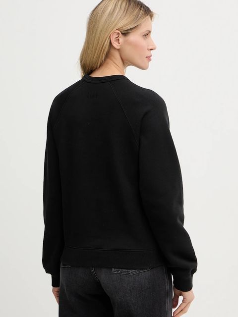 Kenzo bluza bawełniana damska kolor czarny z nadrukiem FG52SW2054MJ