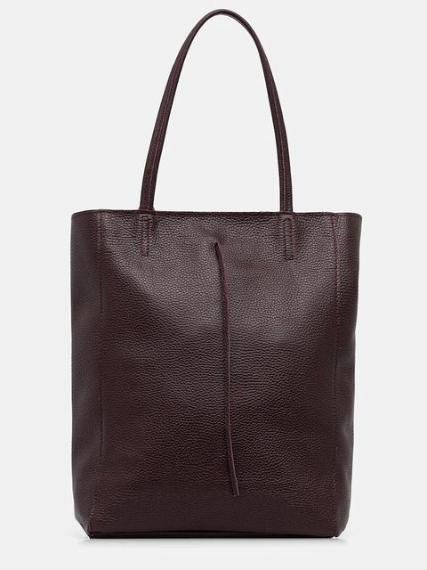 Answear.LAB torebka skórzana kolor bordowy - zdjęcie produktu nr 1