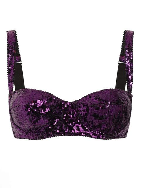Dolce & Gabbana sequinned bra - Purple - zdjęcie produktu nr 1