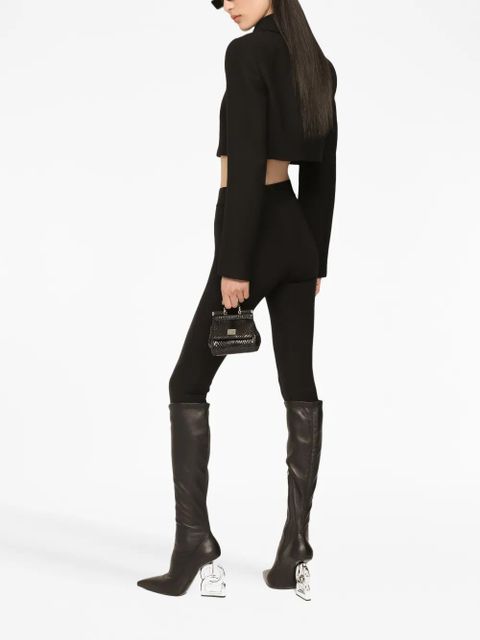 Dolce & Gabbana double-breasted cropped blazer - Black