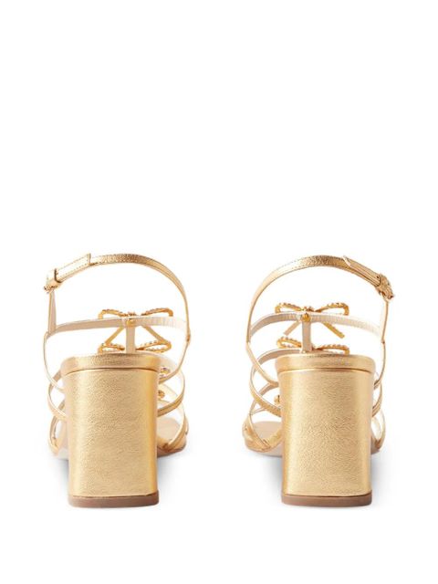 Claudie Pierlot bow-embellishment sandals - Gold