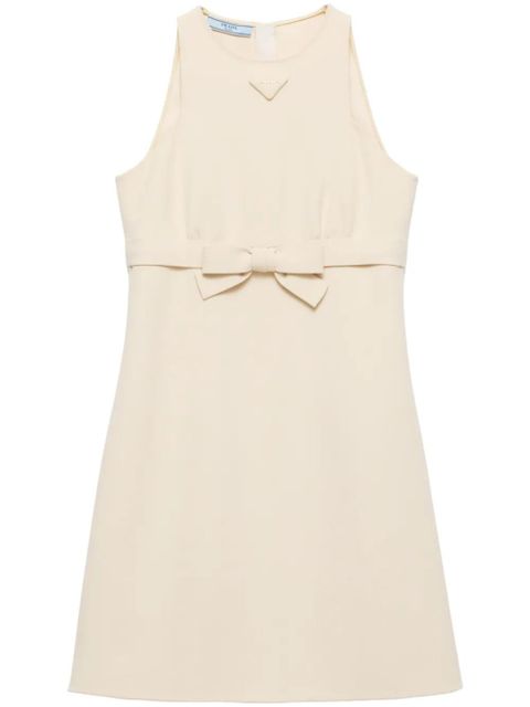 Prada bow detailing short dress - Neutrals - zdjęcie produktu nr 1
