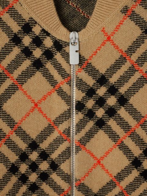Burberry cashmere checkered cardigan - Neutrals - zdjęcie produktu nr 2
