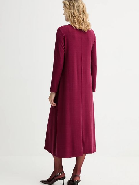 Answear.LAB sukienka kolor bordowy mini rozkloszowana