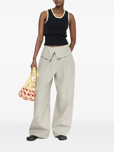 JW Anderson wrap-front pleated trousers - Grey - zdjęcie produktu nr 2