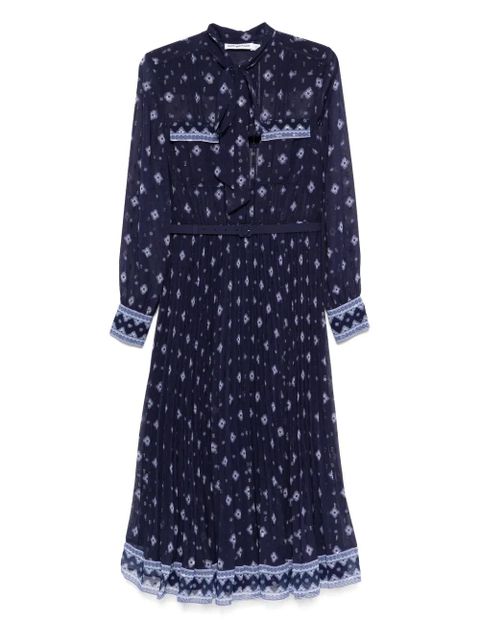 Self-Portrait floral-print midi dress - Blue - zdjęcie produktu nr 1