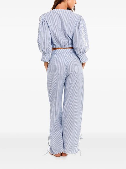 Agua By Agua Bendita Isolda Batik blouse - Blue