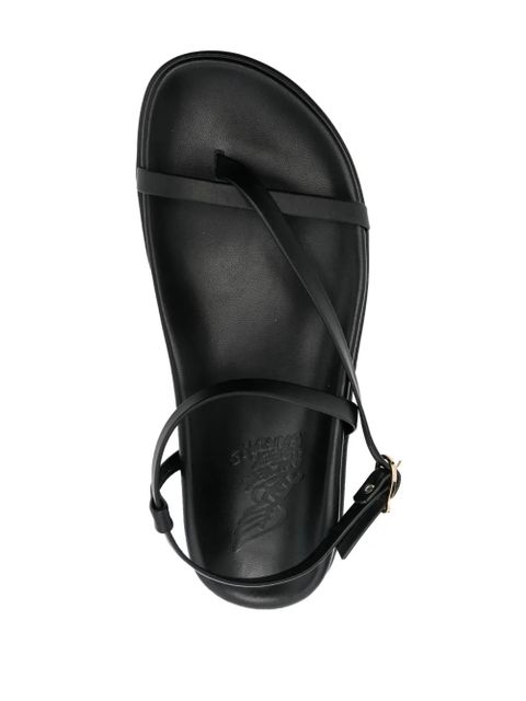 Ancient Greek Sandals Aimilia leather sandals - Black