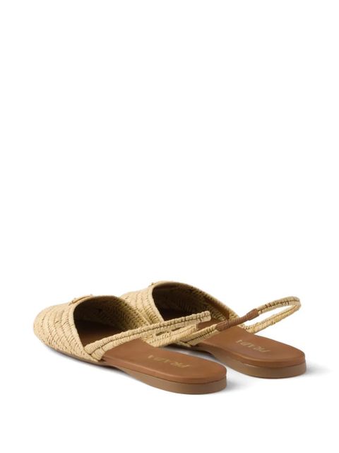 Prada Crochet ballet flats - Neutrals