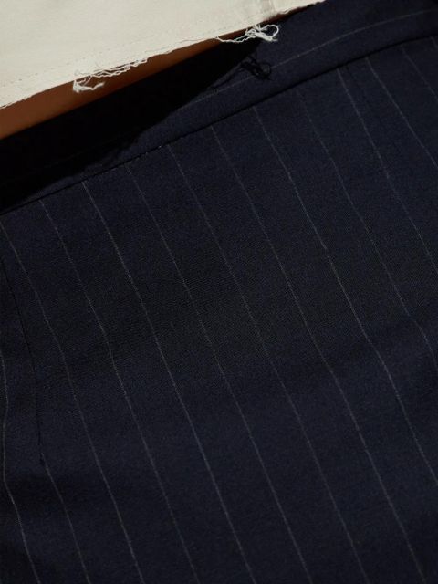 Maison Margiela pinstripe-pattern midi skirt - Blue