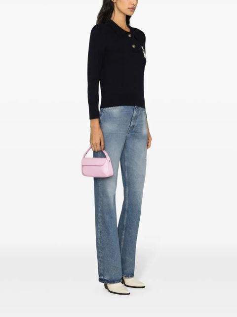 MARANT ÉTOILE Nola intarsia-logo polo top - Blue