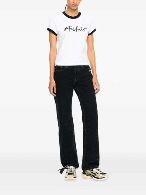 Off-White x Swarovski crystal-embellished jeans - Black - zdjęcie produktu nr 2