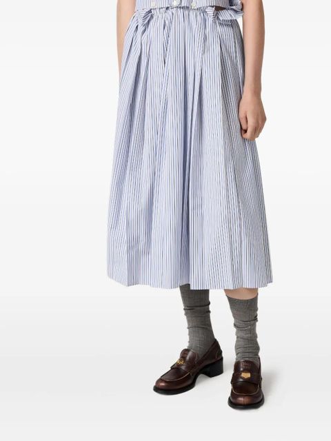 Miu Miu 50mm leather band coin loafers - Brown