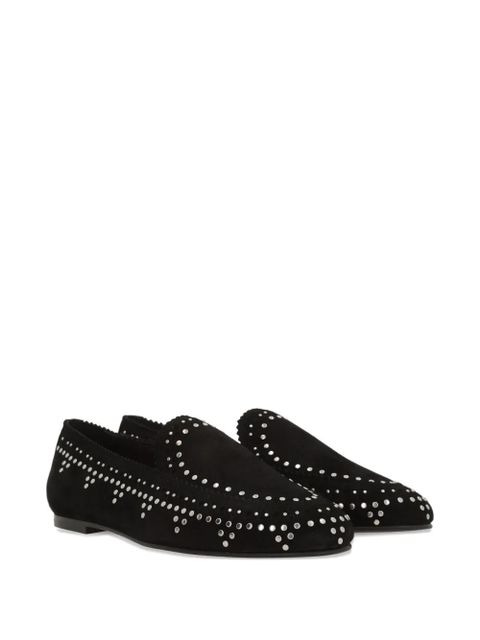 Aquazzura studded flat shoes - Black