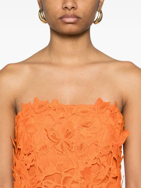 Simkhai Fleurella midi dress - Orange