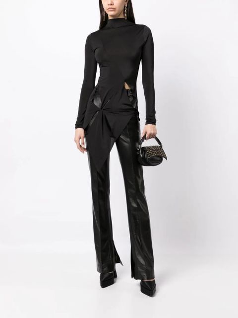 16Arlington satin asymmetric top - Black - zdjęcie produktu nr 2