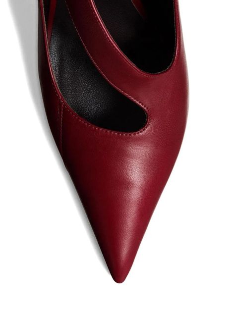 KHAITE 85mm Sloan buckle strap pumps - Red