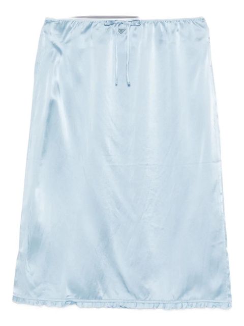 Prada drawstring trim slip - Blue - zdjęcie produktu nr 1