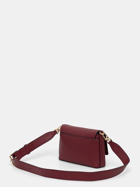 MICHAEL Michael Kors torebka skórzana NESSA kolor bordowy 30T5G8ZM1L