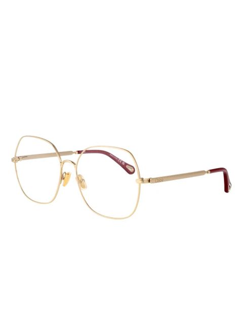 Chloé Eyewear geometric sunglasses - Gold - zdjęcie produktu nr 2