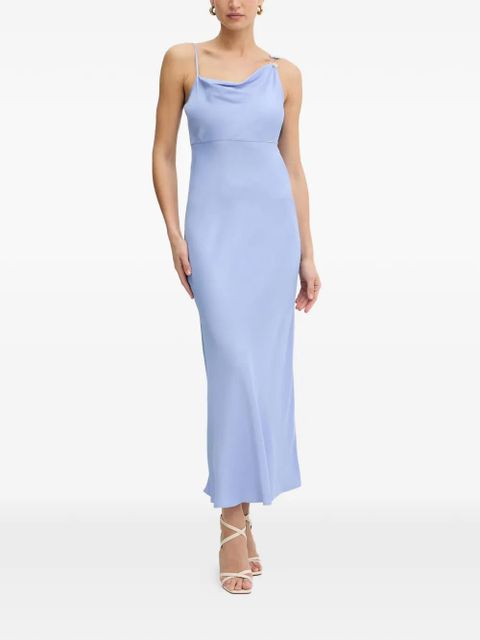 TWINSET draped midi dress - Blue - zdjęcie produktu nr 1