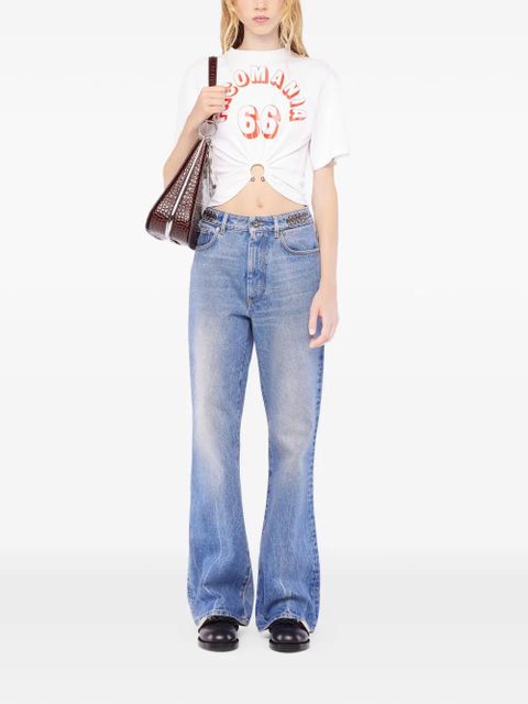 Rabanne printed piercing cotton t-shirt - White - zdjęcie produktu nr 2