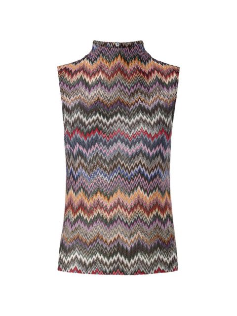 Missoni knit snake-pattern top - Blue - zdjęcie produktu nr 1