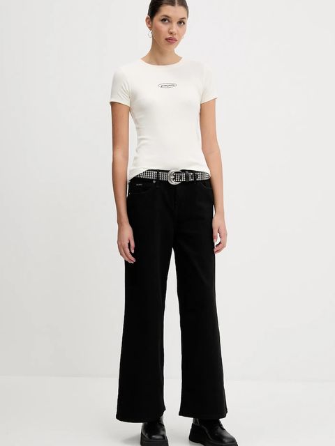 Guess Jeans jeansy damskie kolor czarny W5YA0O D0141