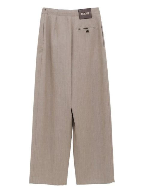 LOEWE belted pleated trousers - Neutrals - zdjęcie produktu nr 2
