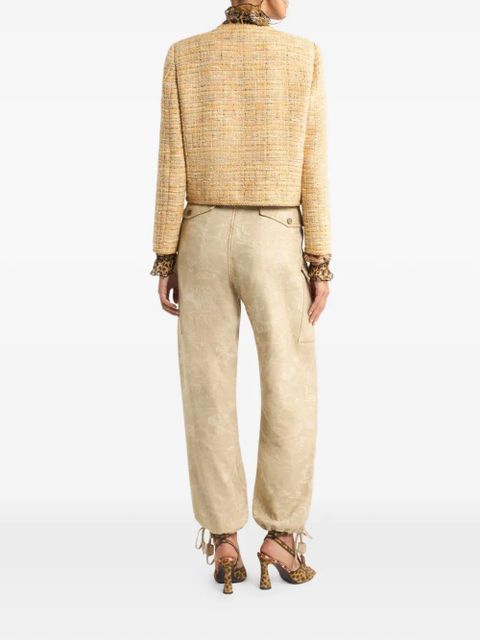 ETRO tweed-effect cropped jacket - Neutrals - zdjęcie produktu nr 2
