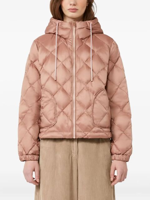 Max Mara quilted hooded jacket - Pink