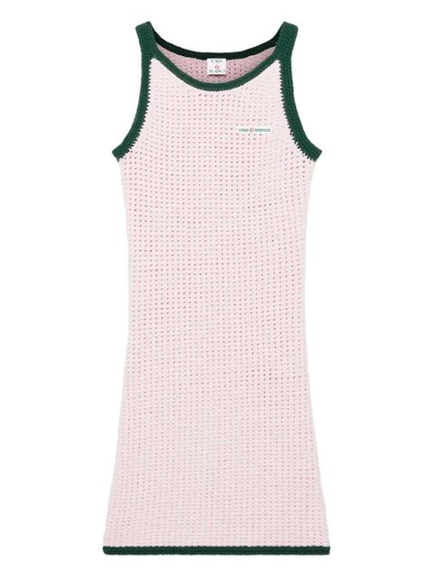 Casablanca knitted contrast-trim dress - Pink - zdjęcie produktu nr 1