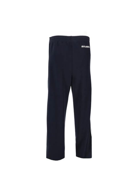 Miu Miu contrast-piping track pants - Blue - zdjęcie produktu nr 2