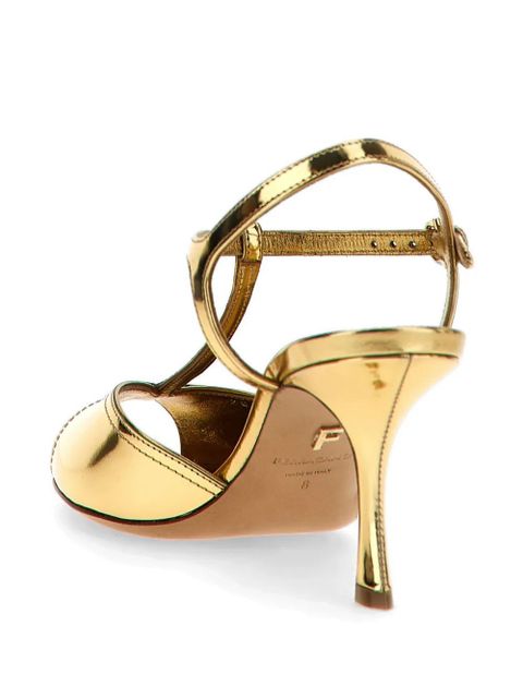 Ferragamo 70mm Ely sandals - Gold