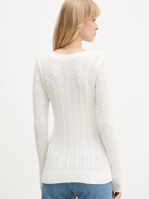 Hollister Co. sweter damski kolor beżowy lekki KI350-5132