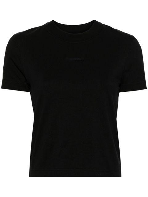 Jacquemus Le T-shirt Gros Grain top - Black - zdjęcie produktu nr 1