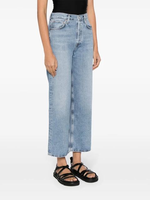 AGOLDE Ren Jean high-rise cropped jeans - Blue